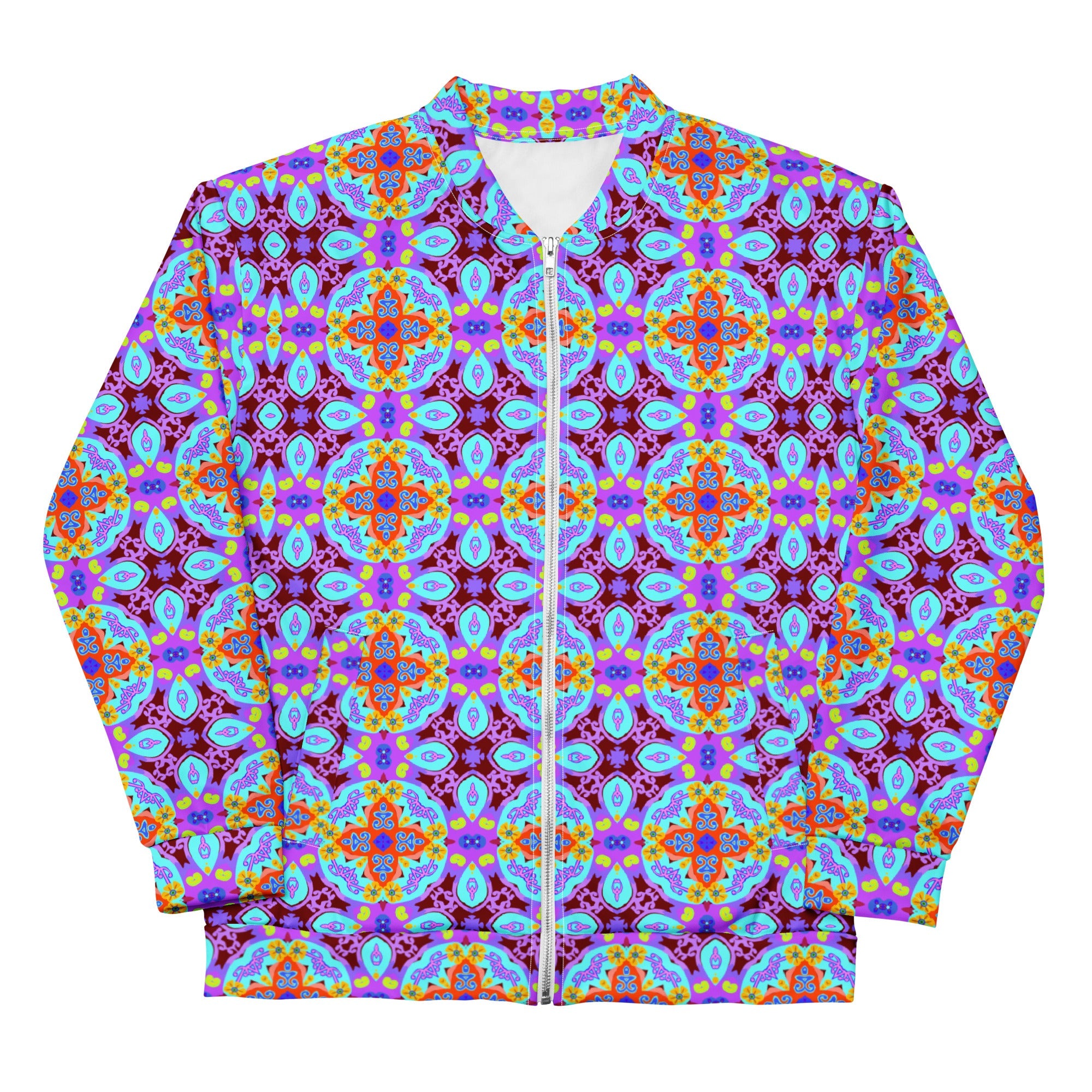 Collection of colourful patterned jackets with bold prints and stylish everyday designs