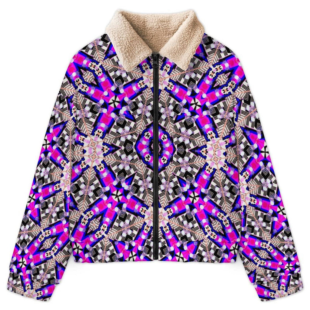 Artsadd Kaleido Circle Pocket Fleece Jacket | Vibrant Apparel NZ