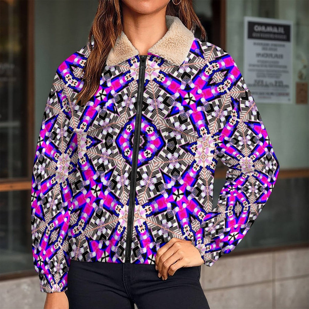 Artsadd Kaleido Circle Pocket Fleece Jacket | Vibrant Apparel NZ