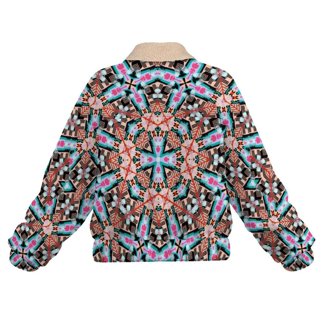 Artsadd Aztec Kaleidoscope Pocket Fleece Jacket | Vibrant Apparel NZ