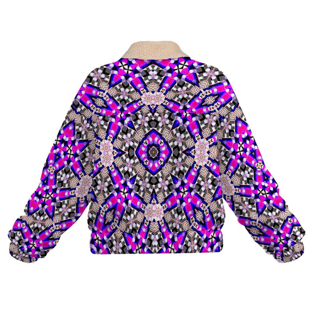 Artsadd Kaleido Circle Pocket Fleece Jacket | Vibrant Apparel NZ