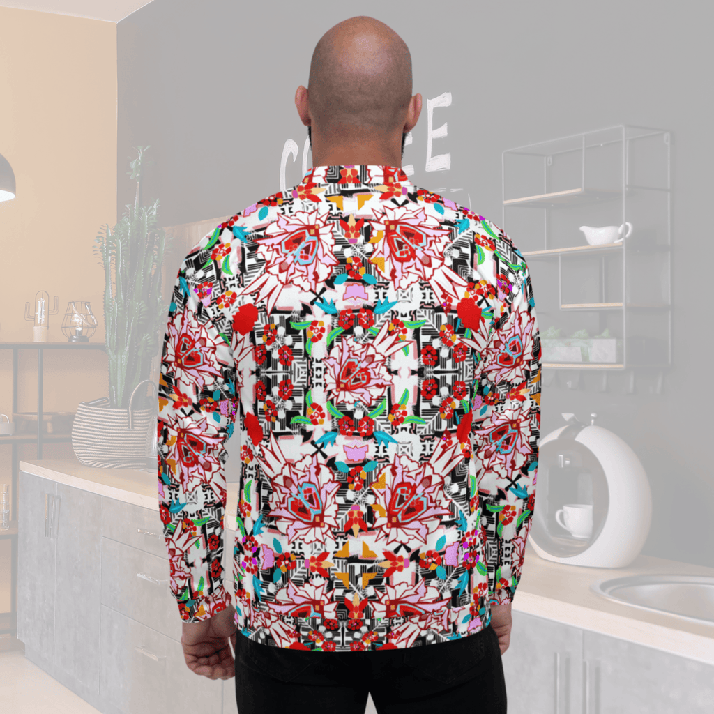Vibrant Apparel New Zealand CUT-SEW Floral Maze Bomber Jacket | Vibrant Apparel NZ