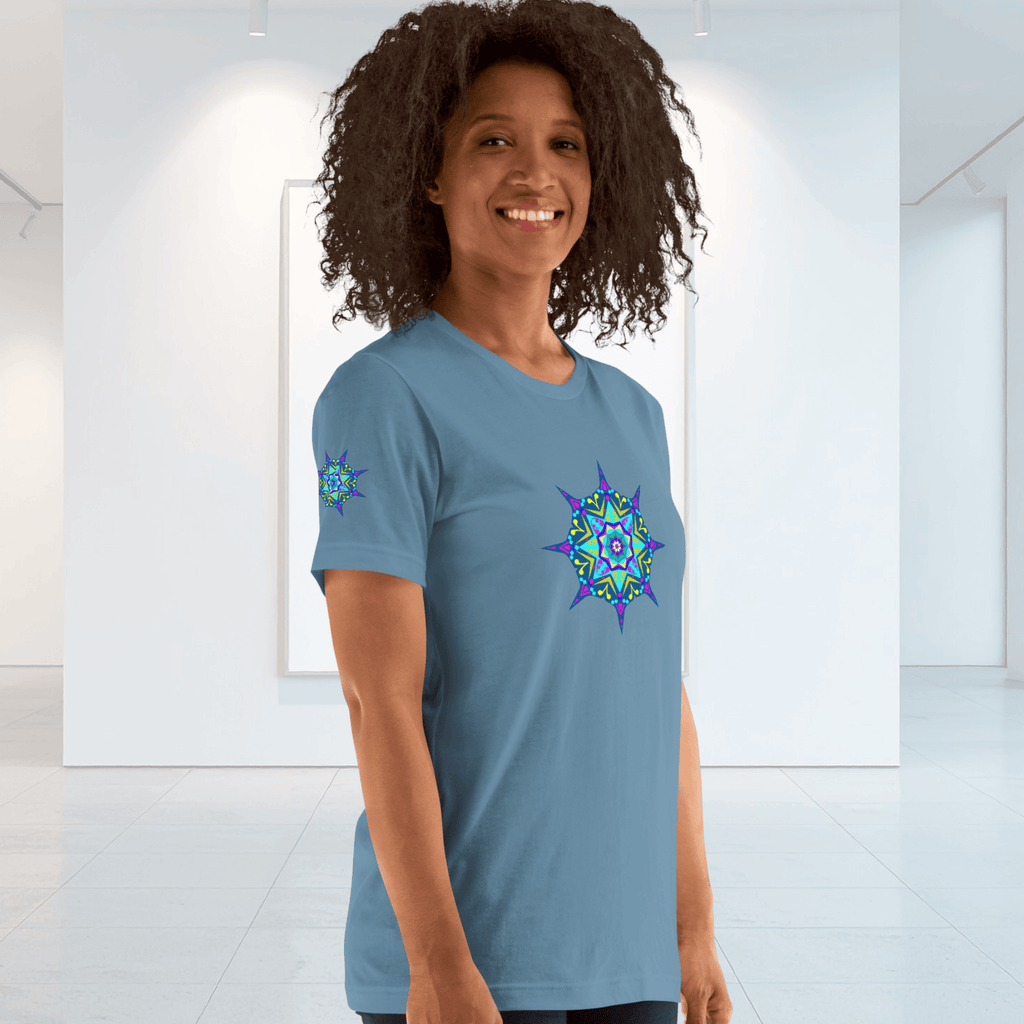 Vibrant Apparel New Zealand T-SHIRT Galaxy Star Nova Cotton T-Shirt – Colourful Celestial Graphic Tee