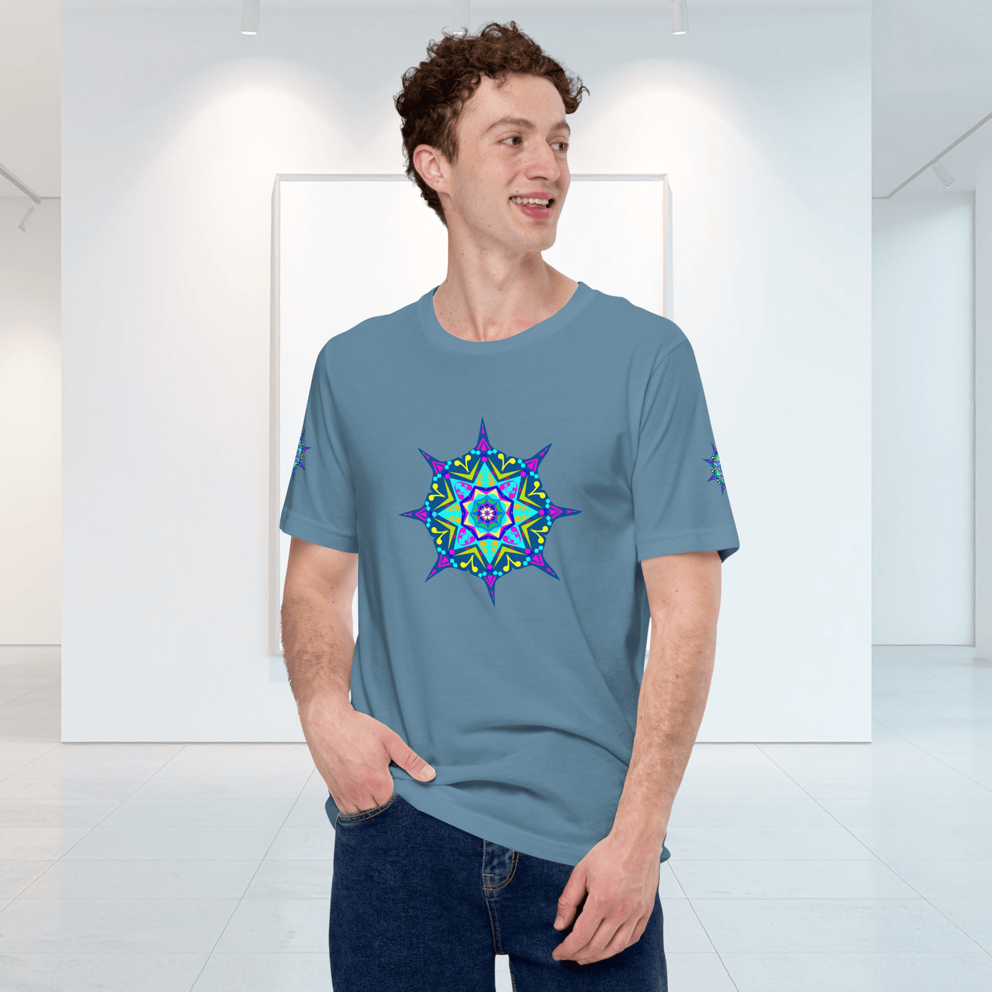 Vibrant Apparel New Zealand T-SHIRT Galaxy Star Nova Cotton T-Shirt – Colourful Celestial Graphic Tee