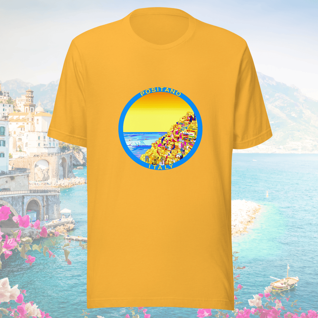 Vibrant Apparel New Zealand T-SHIRT Positano Italy Cotton T-Shirt