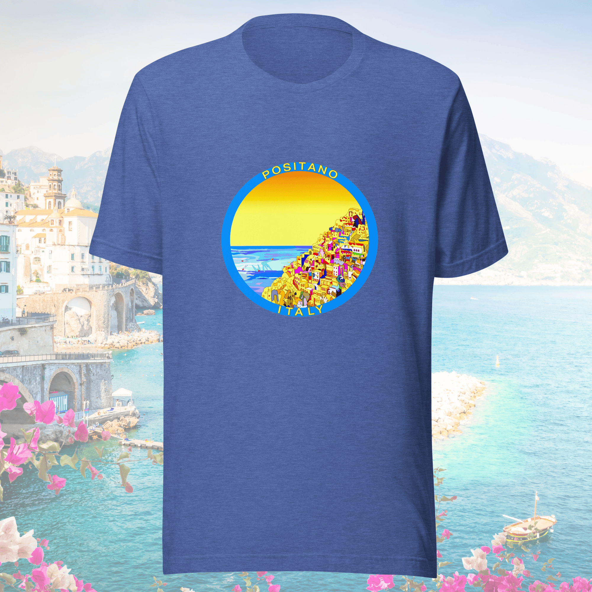 Vibrant Apparel New Zealand T-SHIRT Positano Italy Cotton T-Shirt