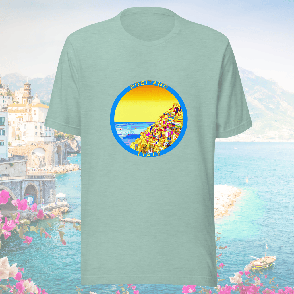 Vibrant Apparel New Zealand T-SHIRT Positano Italy Cotton T-Shirt