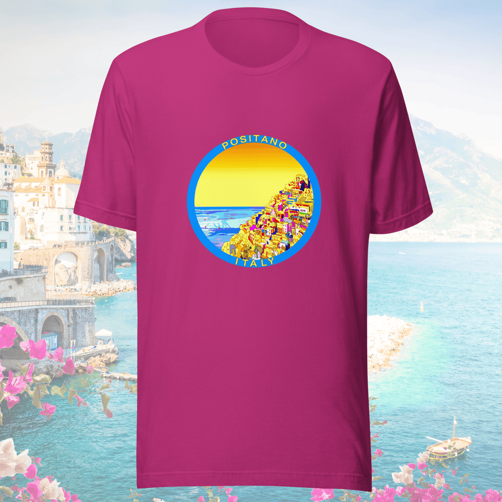 Vibrant Apparel New Zealand T-SHIRT Positano Italy Cotton T-Shirt