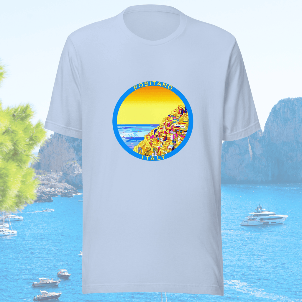 Vibrant Apparel New Zealand T-SHIRT Positano Italy Cotton T-Shirt