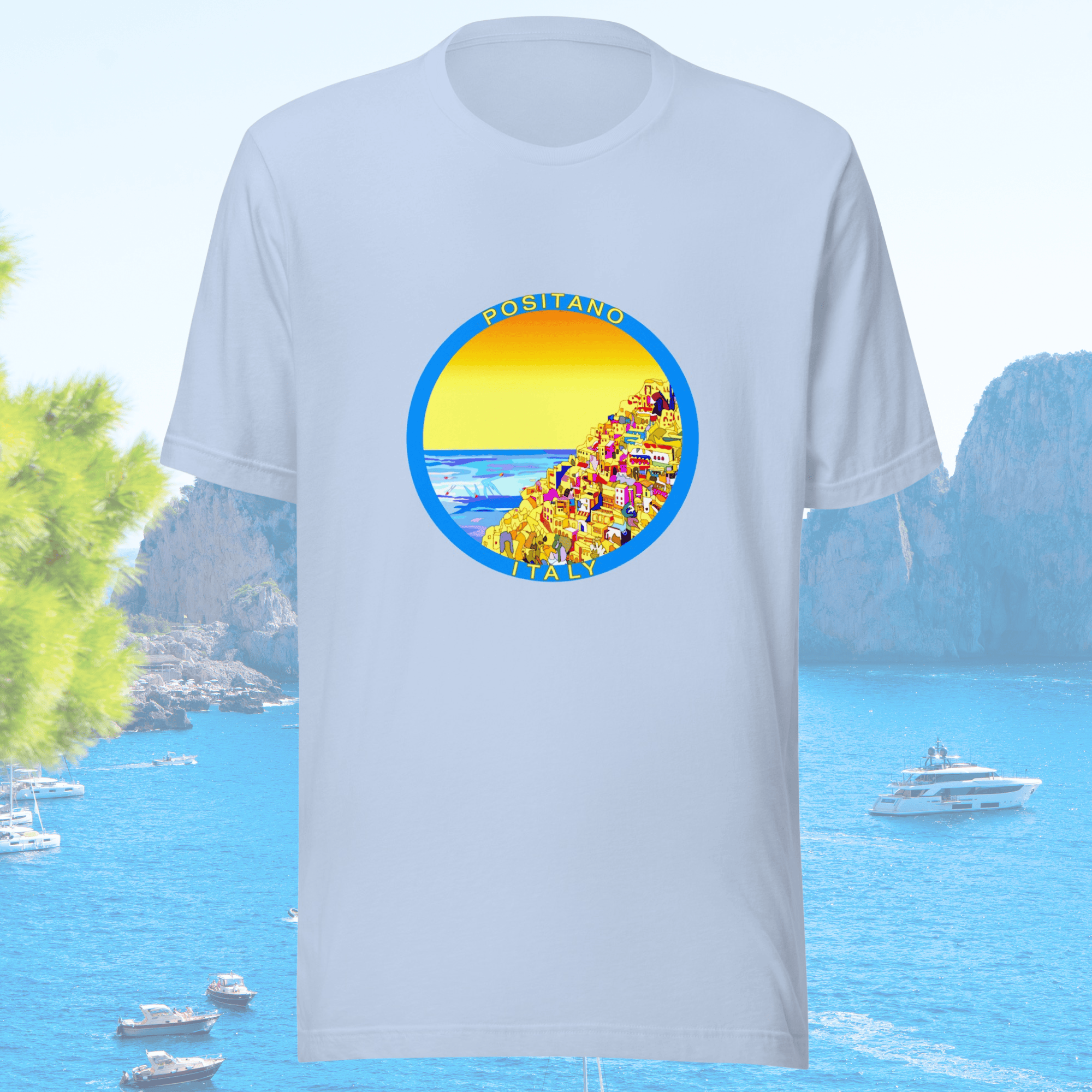Vibrant Apparel New Zealand T-SHIRT Positano Italy Cotton T-Shirt