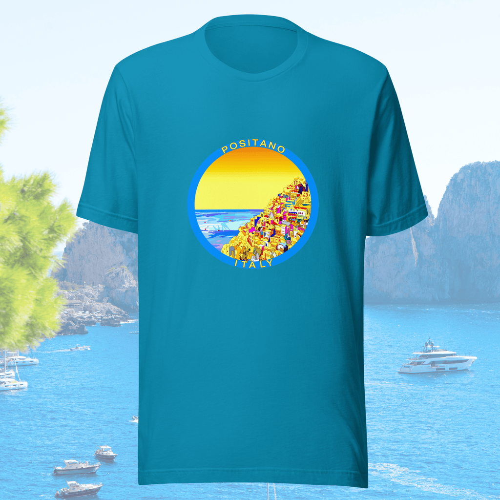 Vibrant Apparel New Zealand T-SHIRT Positano Italy Cotton T-Shirt