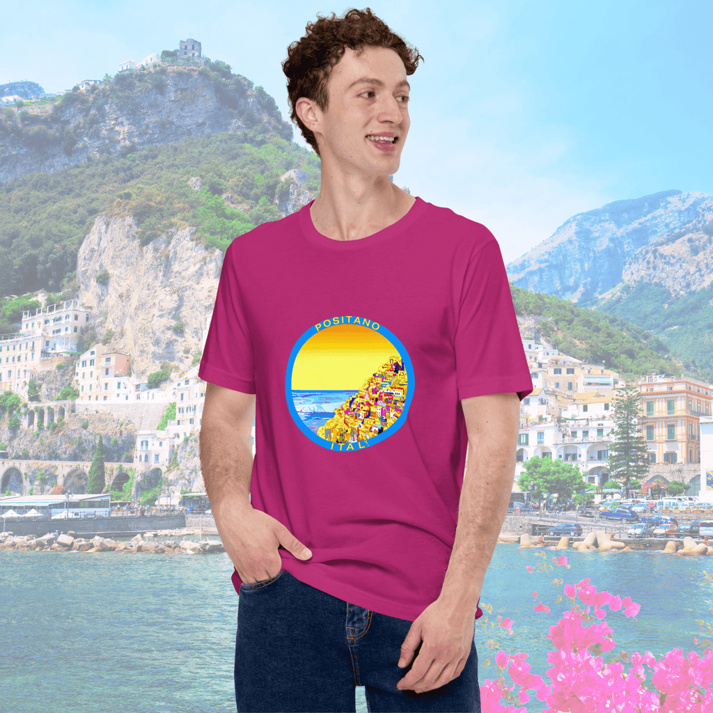 Vibrant Apparel New Zealand T-SHIRT Berry / S Positano Italy Cotton T-Shirt