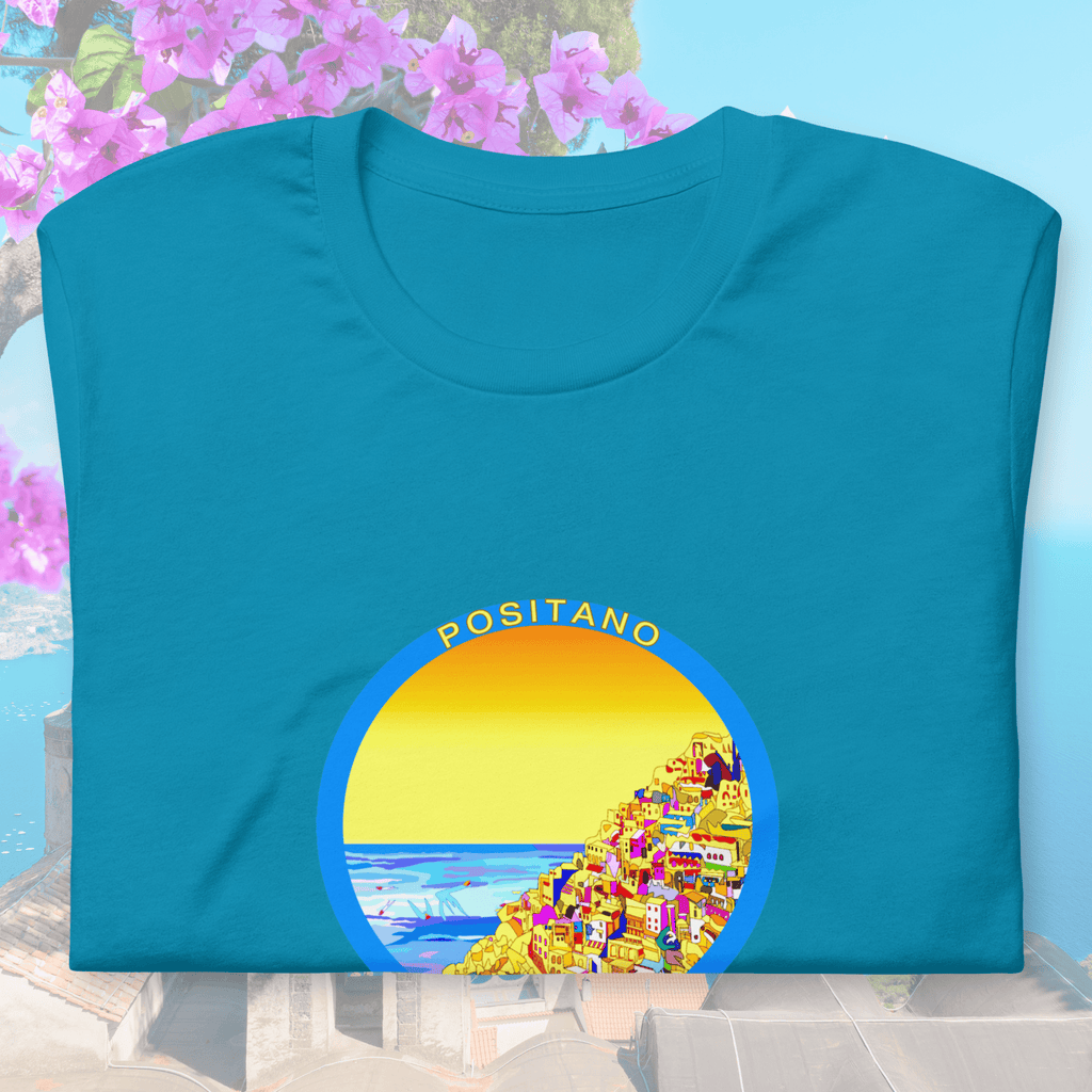 Vibrant Apparel New Zealand T-SHIRT Positano Italy Cotton T-Shirt