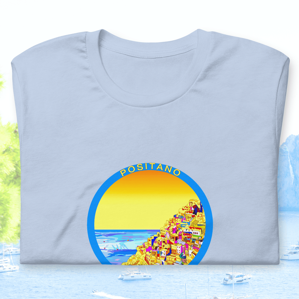 Vibrant Apparel New Zealand T-SHIRT Positano Italy Cotton T-Shirt