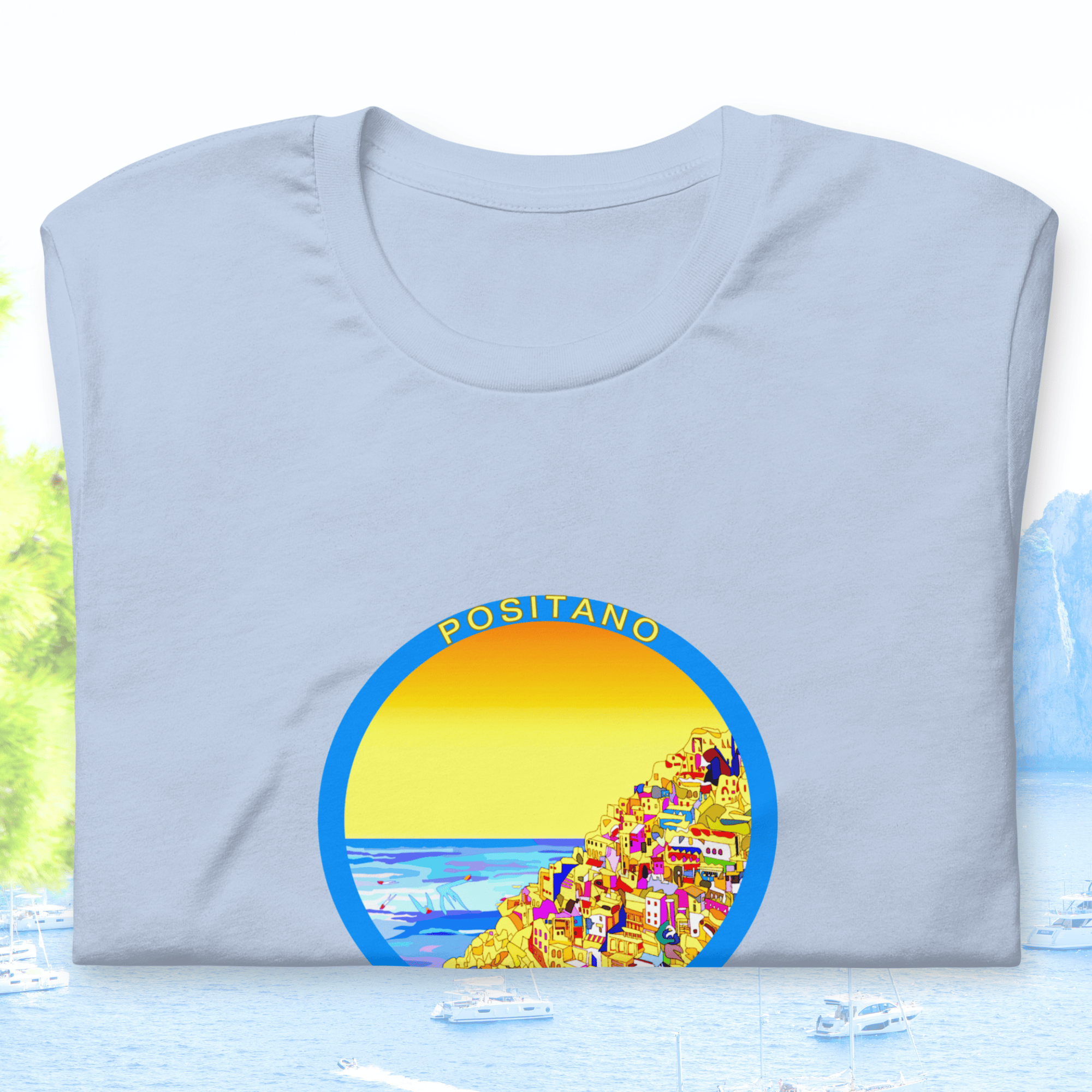 Vibrant Apparel New Zealand T-SHIRT Positano Italy Cotton T-Shirt