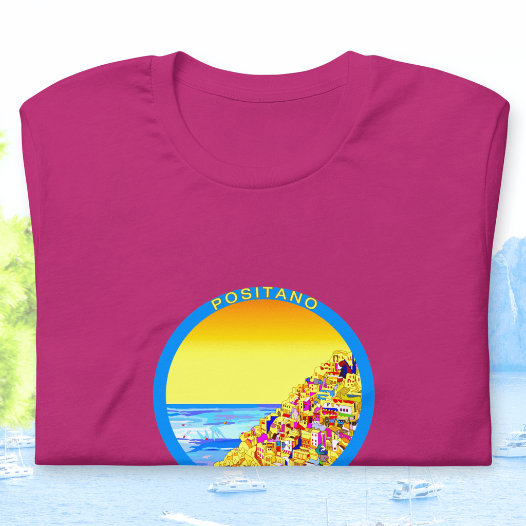 Vibrant Apparel New Zealand T-SHIRT Positano Italy Cotton T-Shirt