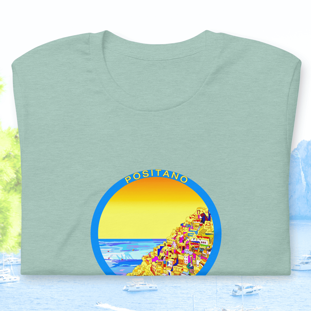 Vibrant Apparel New Zealand T-SHIRT Positano Italy Cotton T-Shirt