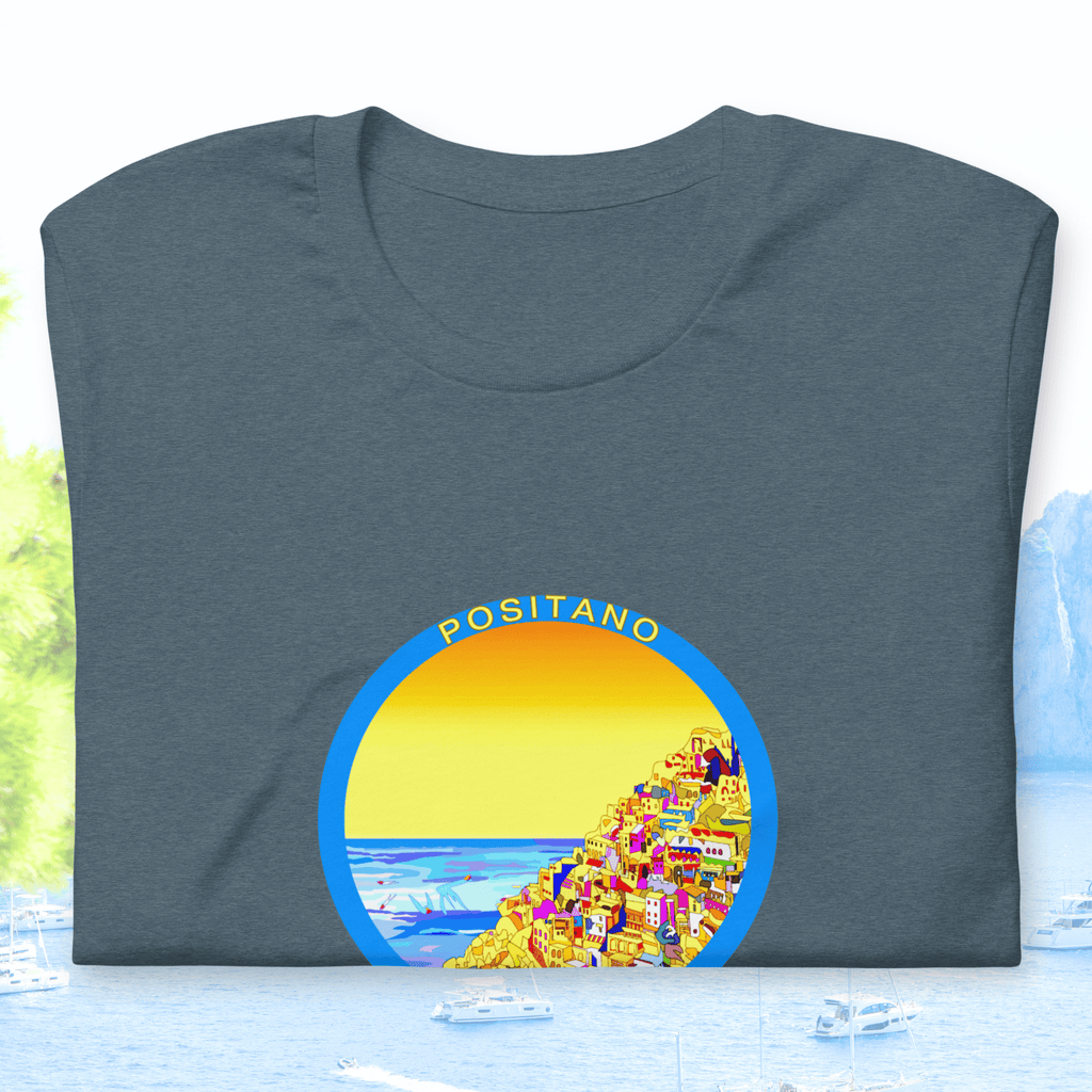 Vibrant Apparel New Zealand T-SHIRT Positano Italy Cotton T-Shirt