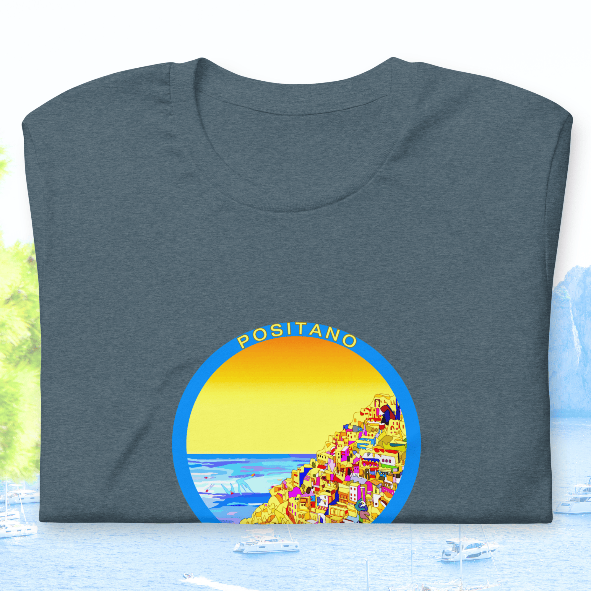 Vibrant Apparel New Zealand T-SHIRT Positano Italy Cotton T-Shirt