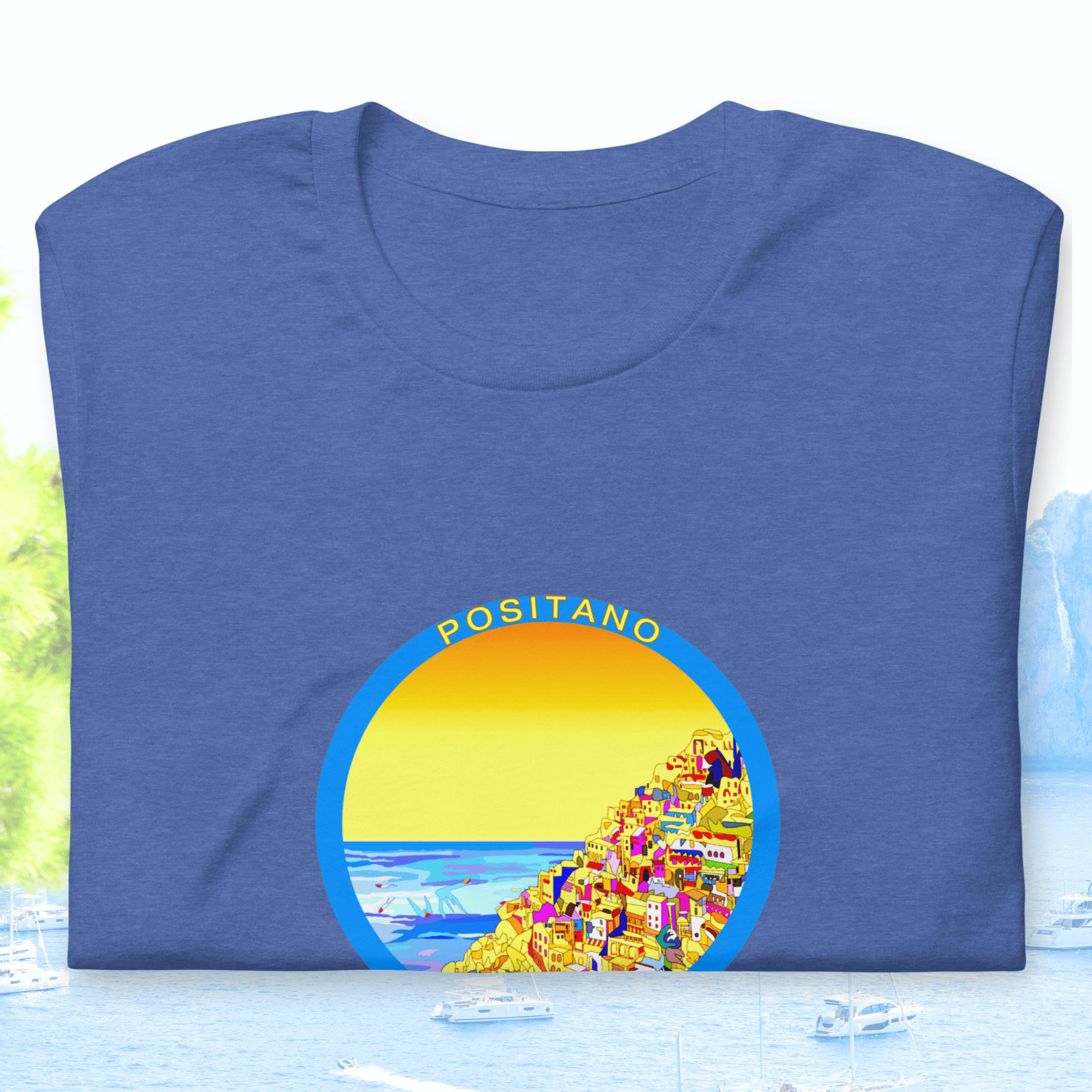 Vibrant Apparel New Zealand T-SHIRT Positano Italy Cotton T-Shirt