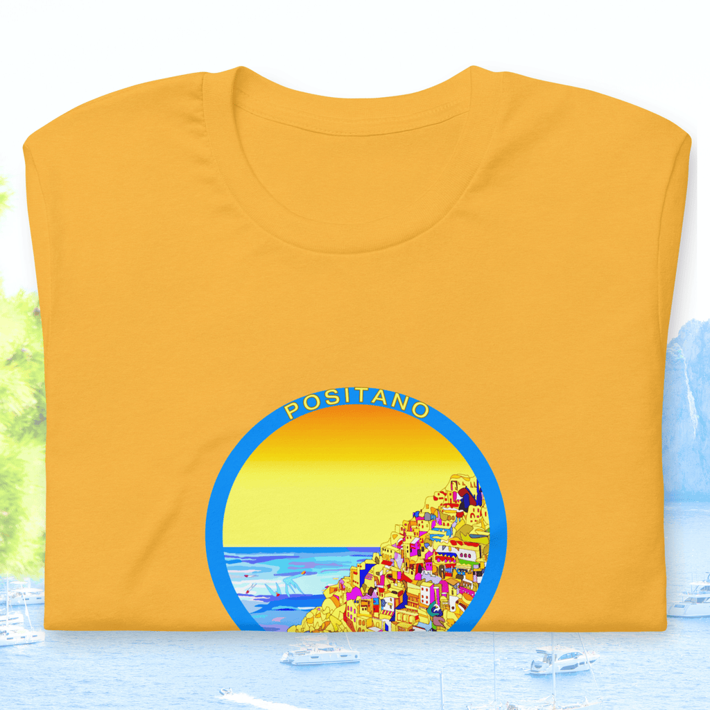 Vibrant Apparel New Zealand T-SHIRT Positano Italy Cotton T-Shirt