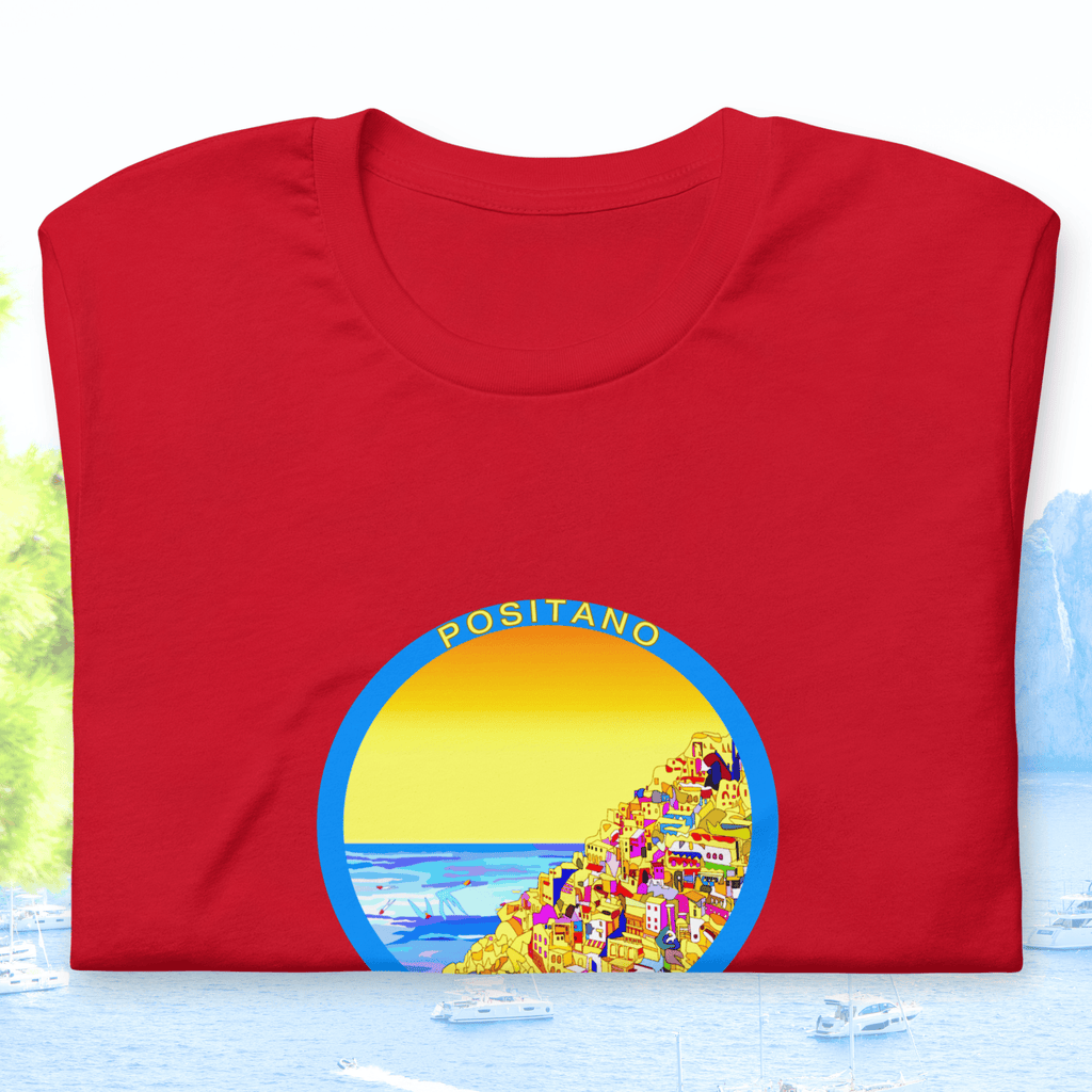Vibrant Apparel New Zealand T-SHIRT Positano Italy Cotton T-Shirt