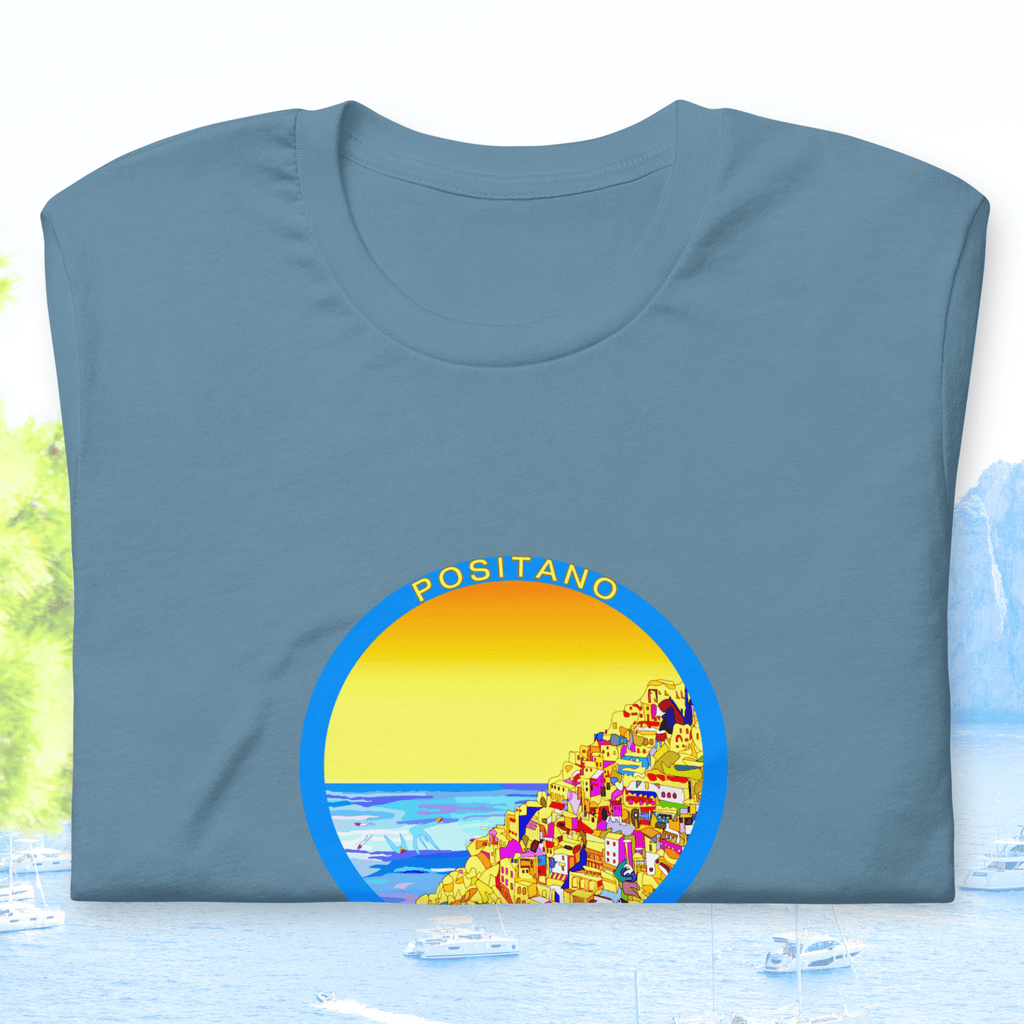 Vibrant Apparel New Zealand T-SHIRT Positano Italy Cotton T-Shirt