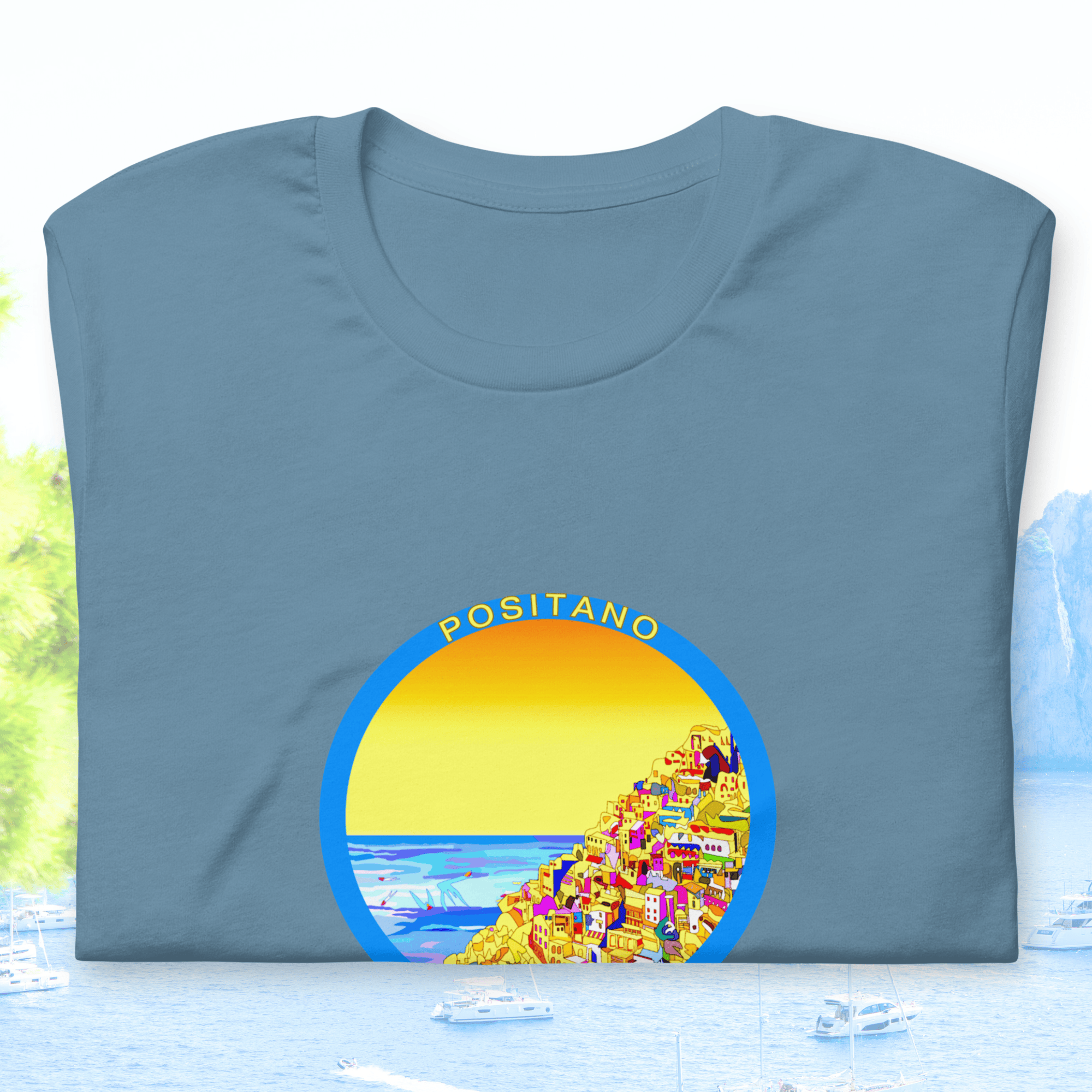 Vibrant Apparel New Zealand T-SHIRT Positano Italy Cotton T-Shirt