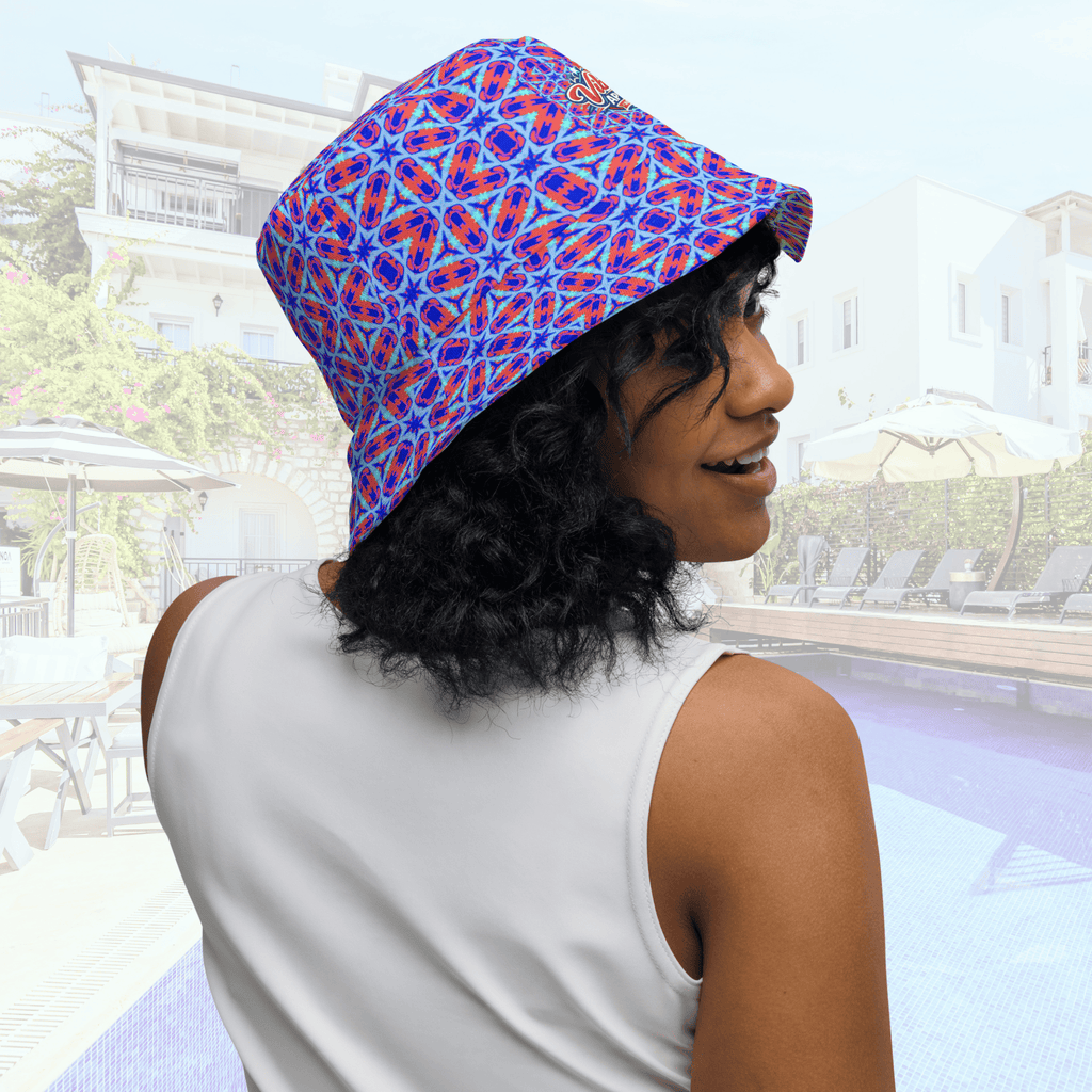 Vibrant Apparel New Zealand Hat Reversible Electric Star Geometric Bucket Hat –  – 2-in-1 Vibrant Streetwear