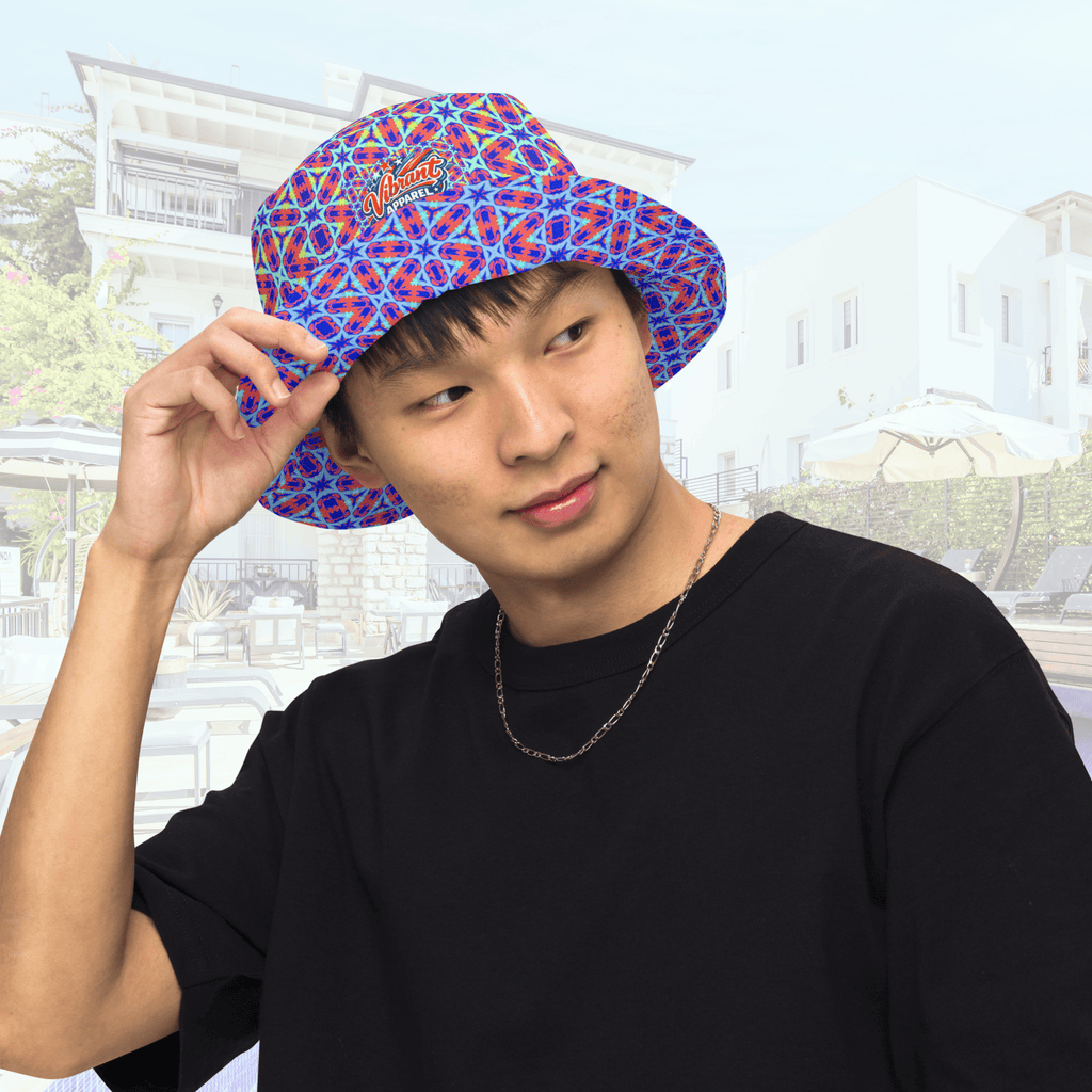 Vibrant Apparel New Zealand Hat Reversible Electric Star Geometric Bucket Hat –  – 2-in-1 Vibrant Streetwear