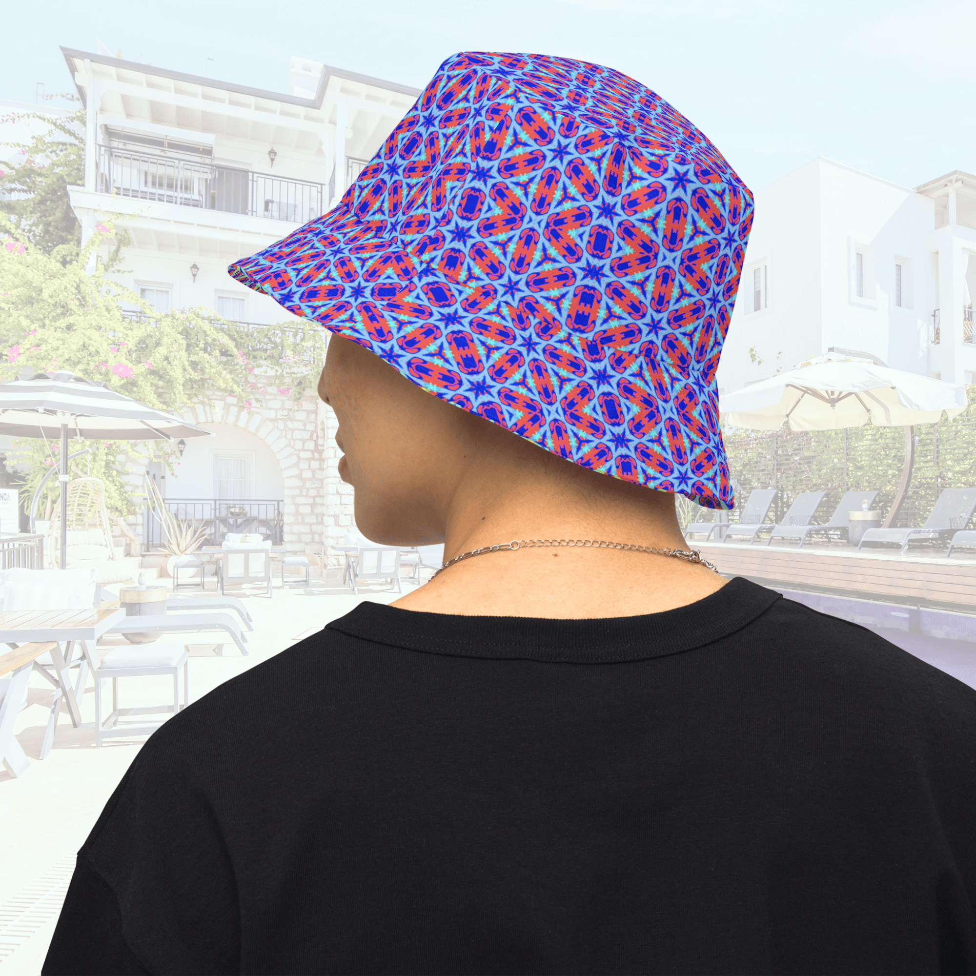 Vibrant Apparel New Zealand Hat Reversible Electric Star Geometric Bucket Hat –  – 2-in-1 Vibrant Streetwear