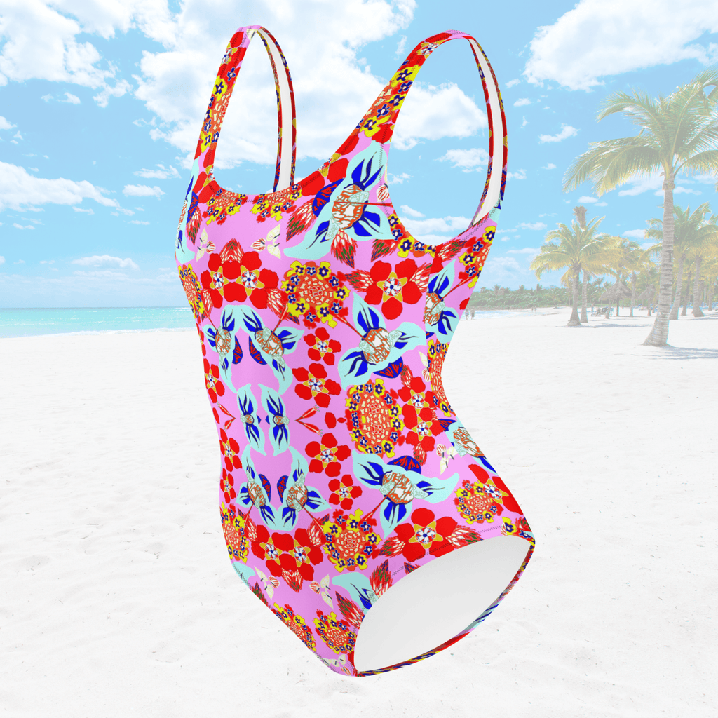 Vibrant Apparel New Zealand CUT-SEW Vibrant Floral One-Piece Swimsuit | Bold Beachwear