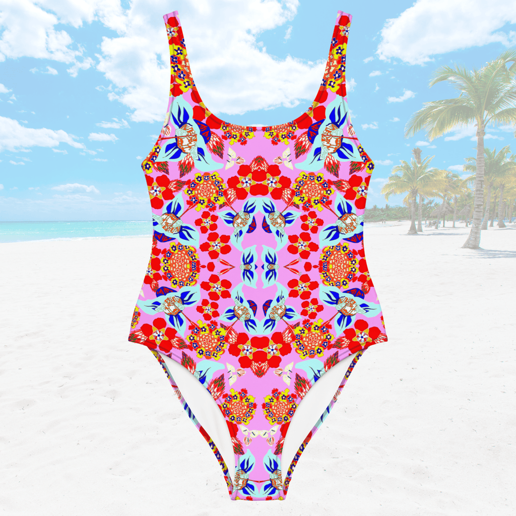 Vibrant Apparel New Zealand CUT-SEW XS Vibrant Floral One-Piece Swimsuit | Bold Beachwear