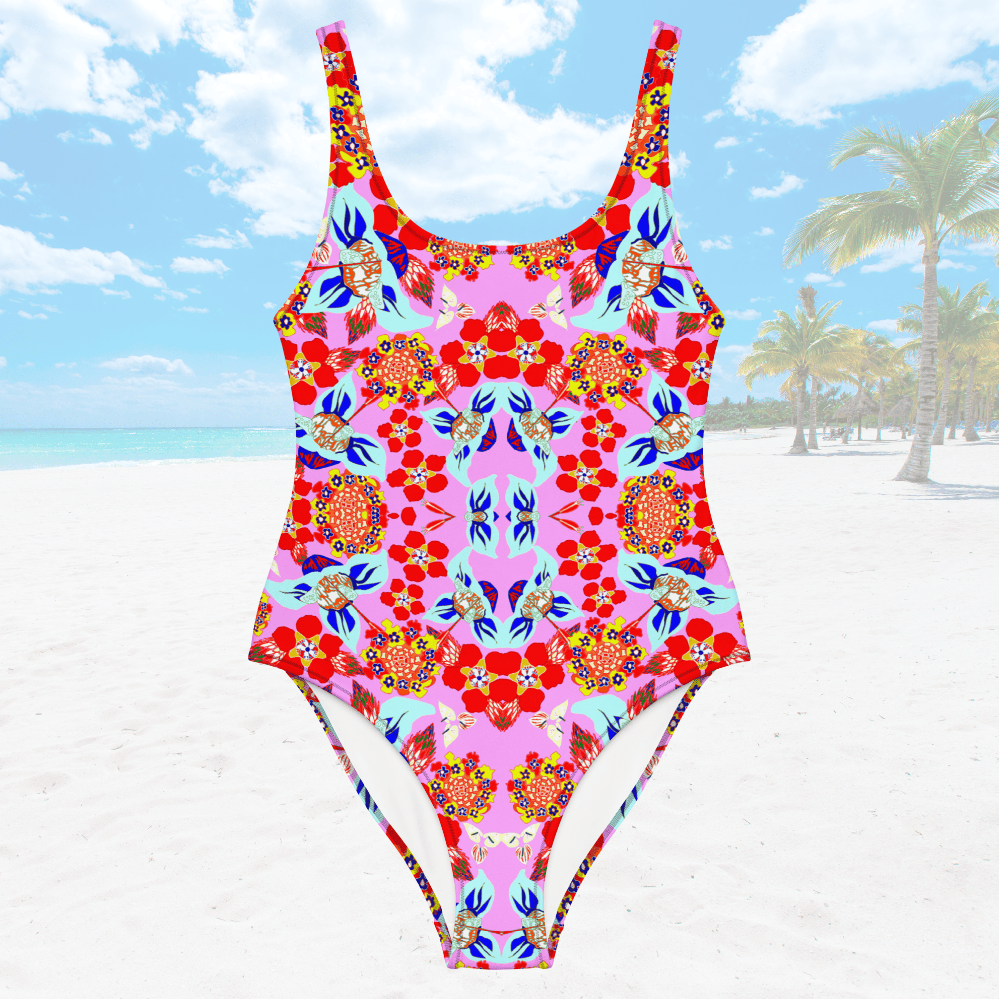 Vibrant Apparel New Zealand CUT-SEW XS Vibrant Floral One-Piece Swimsuit | Bold Beachwear