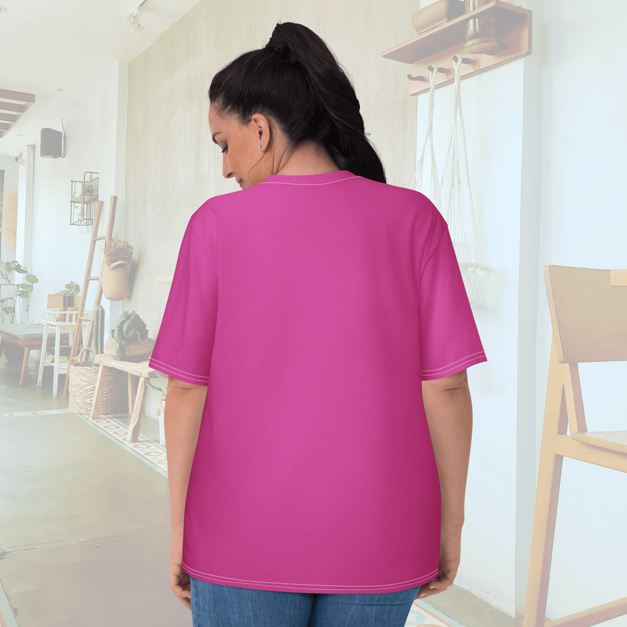 Vibrant Apparel New Zealand T-SHIRT Butterfly Heart Women’s All-Over Print T-Shirt | Pink Graphic Tee