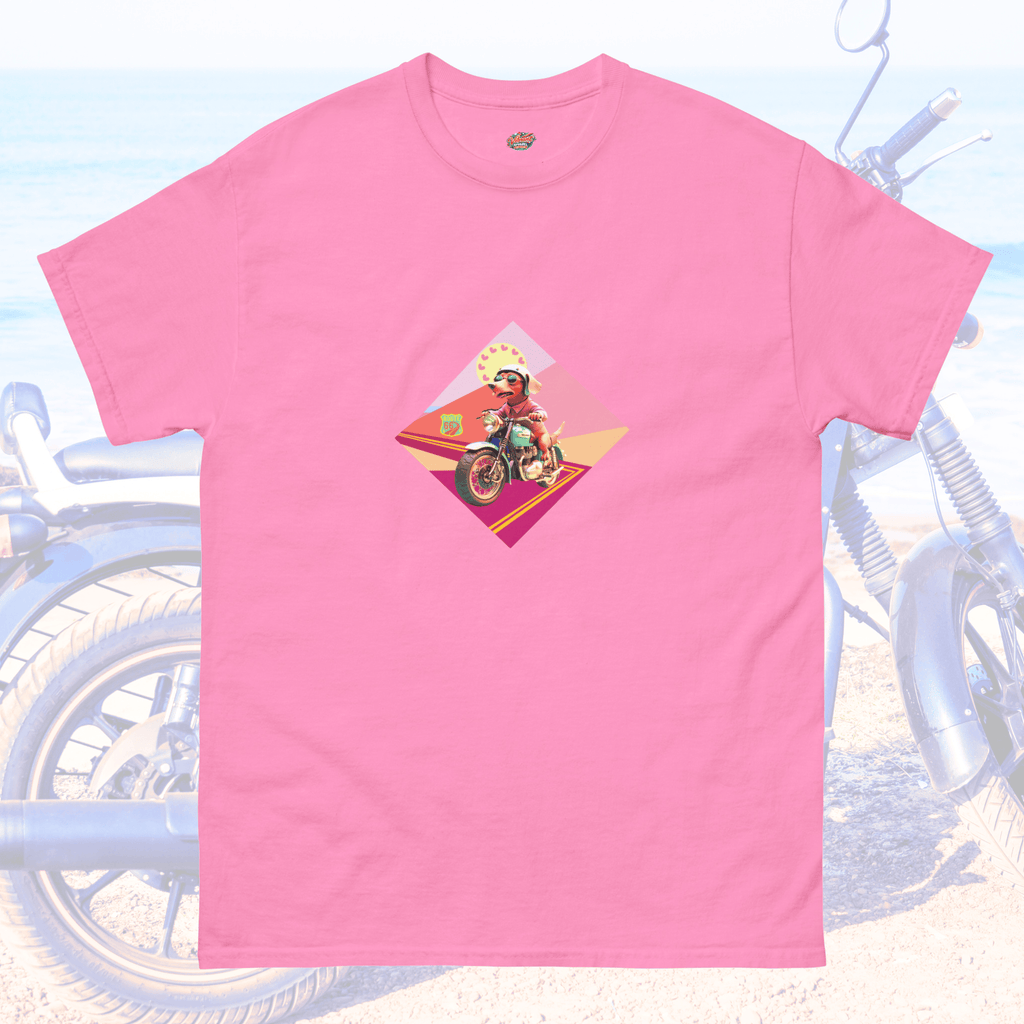 Vibrant Apparel New Zealand T-SHIRT Azalea / S Retro Dog Rider Graphic T-Shirt