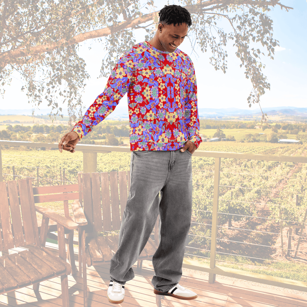 Vibrant Apparel New Zealand All-Over Print Floral Sweatshirt | Unisex Cotton Pullover