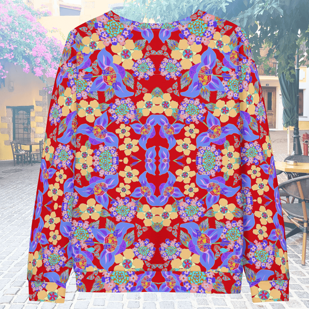 Vibrant Apparel New Zealand All-Over Print Floral Sweatshirt | Unisex Cotton Pullover