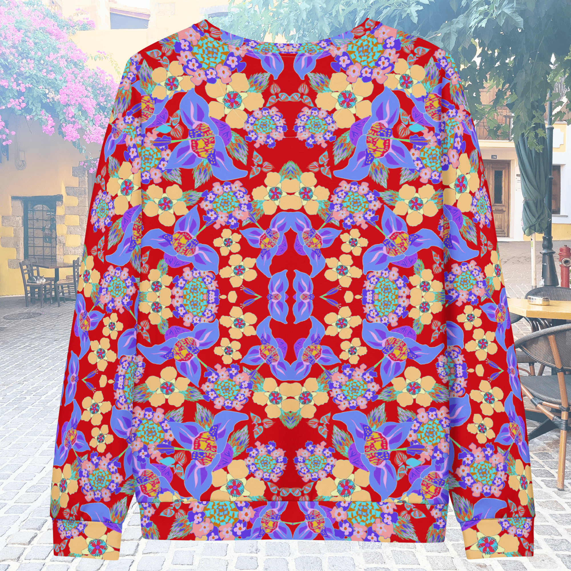 Vibrant Apparel New Zealand All-Over Print Floral Sweatshirt | Unisex Cotton Pullover