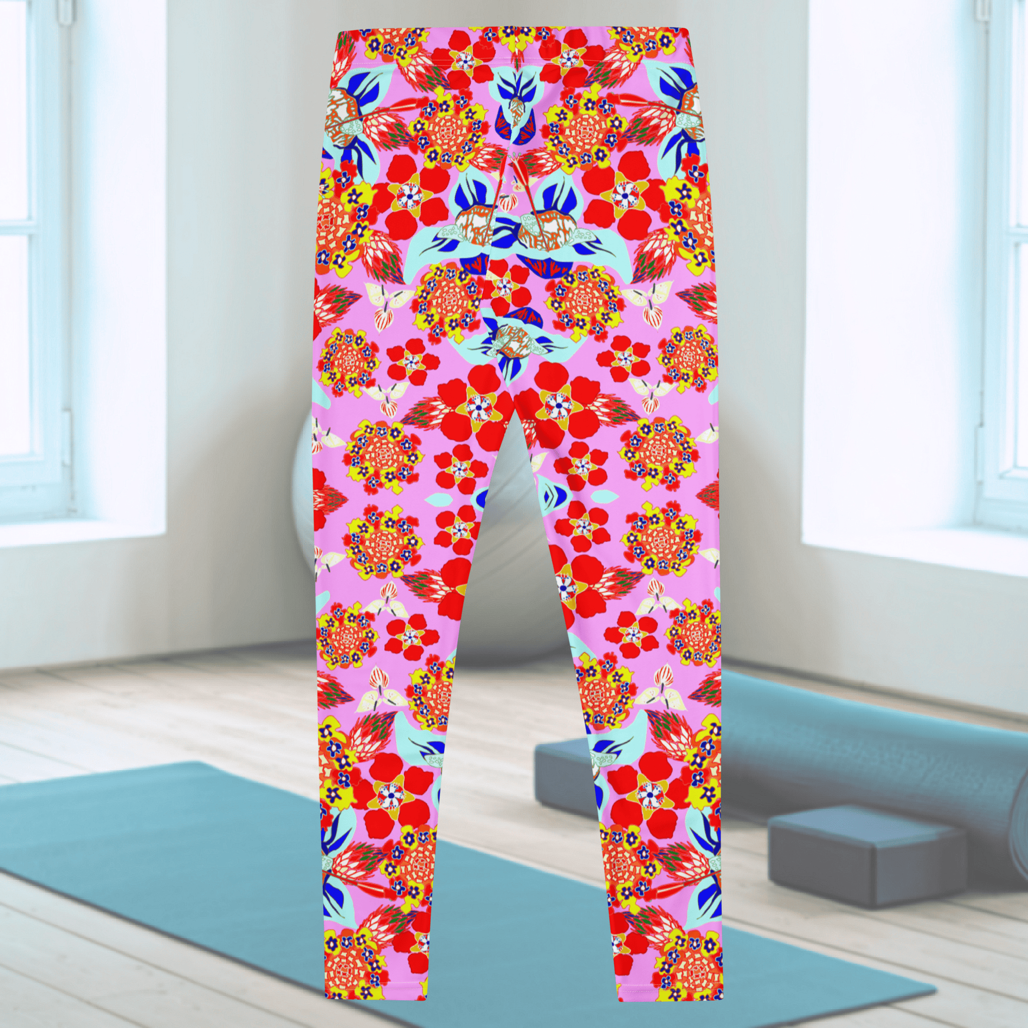 Vibrant Apparel New Zealand Bright Floral Performance Leggings