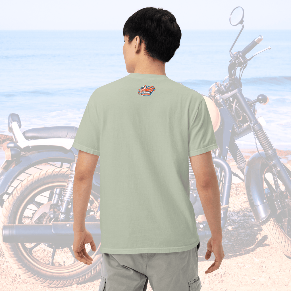 Vibrant Apparel New Zealand T-SHIRT Beagle Dog Motorcycle Graphic Tee | Vibrant Apparel NZ