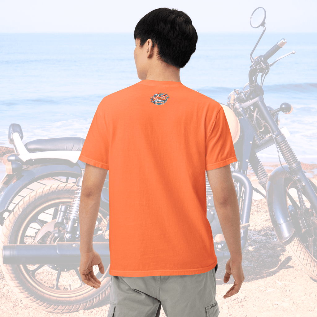 Vibrant Apparel New Zealand T-SHIRT Beagle Dog Motorcycle Graphic Tee | Vibrant Apparel NZ