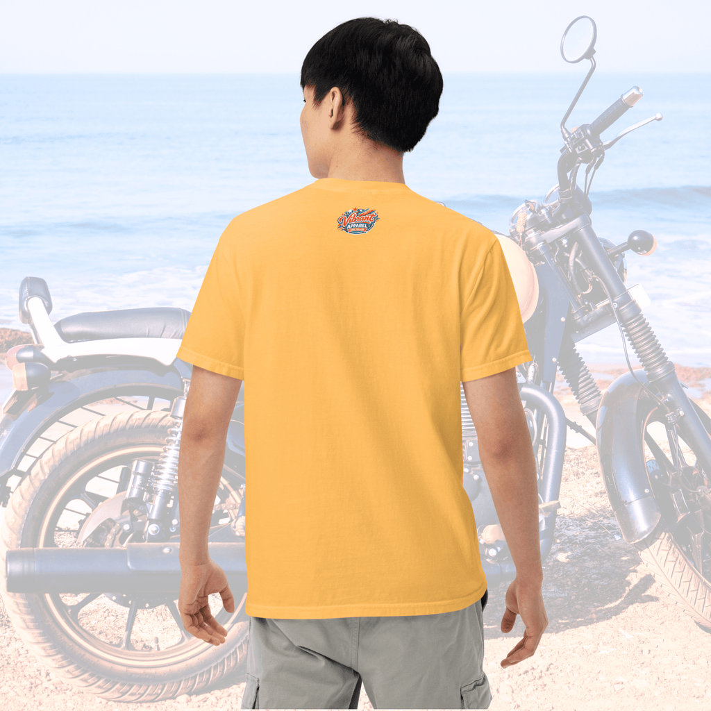 Vibrant Apparel New Zealand T-SHIRT Beagle Dog Motorcycle Graphic Tee | Vibrant Apparel NZ