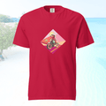 Vibrant Apparel New Zealand T-SHIRT Red / S Beagle Dog Motorcycle Graphic Tee | Vibrant Apparel NZ