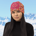 Vibrant Apparel New Zealand Hat S Red Kaleidoscope All-Over Print Beanie | Double-Layered Streetwear Hat