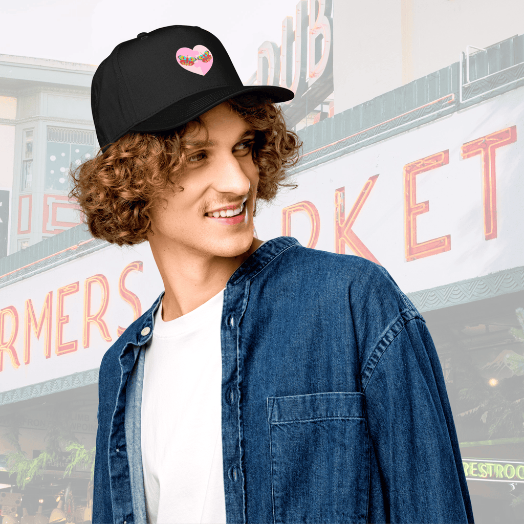 Vibrant Apparel New Zealand Hat 5-Panel Structured Mid-Profile Snapback Cap | Custom 5-Panel Hat