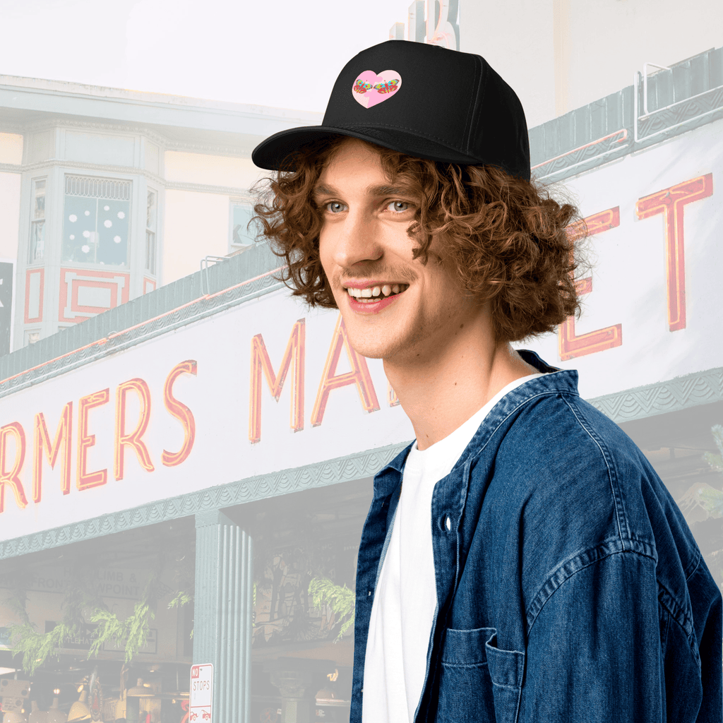 Vibrant Apparel New Zealand Hat 5-Panel Structured Mid-Profile Snapback Cap | Custom 5-Panel Hat