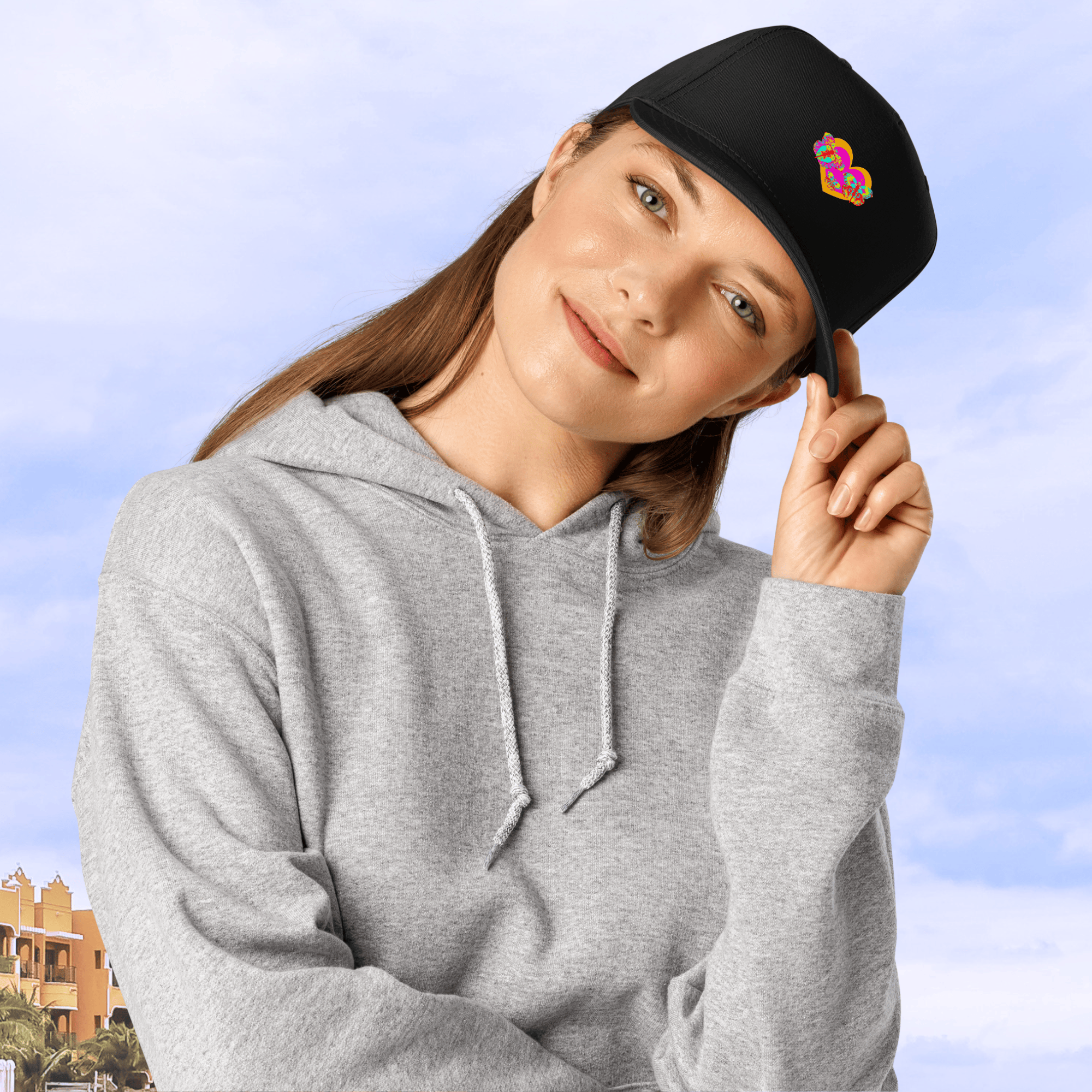 Vibrant Apparel New Zealand 5-Panel Structured Mid-Profile Snapback Cap | Custom 5-Panel Hat
