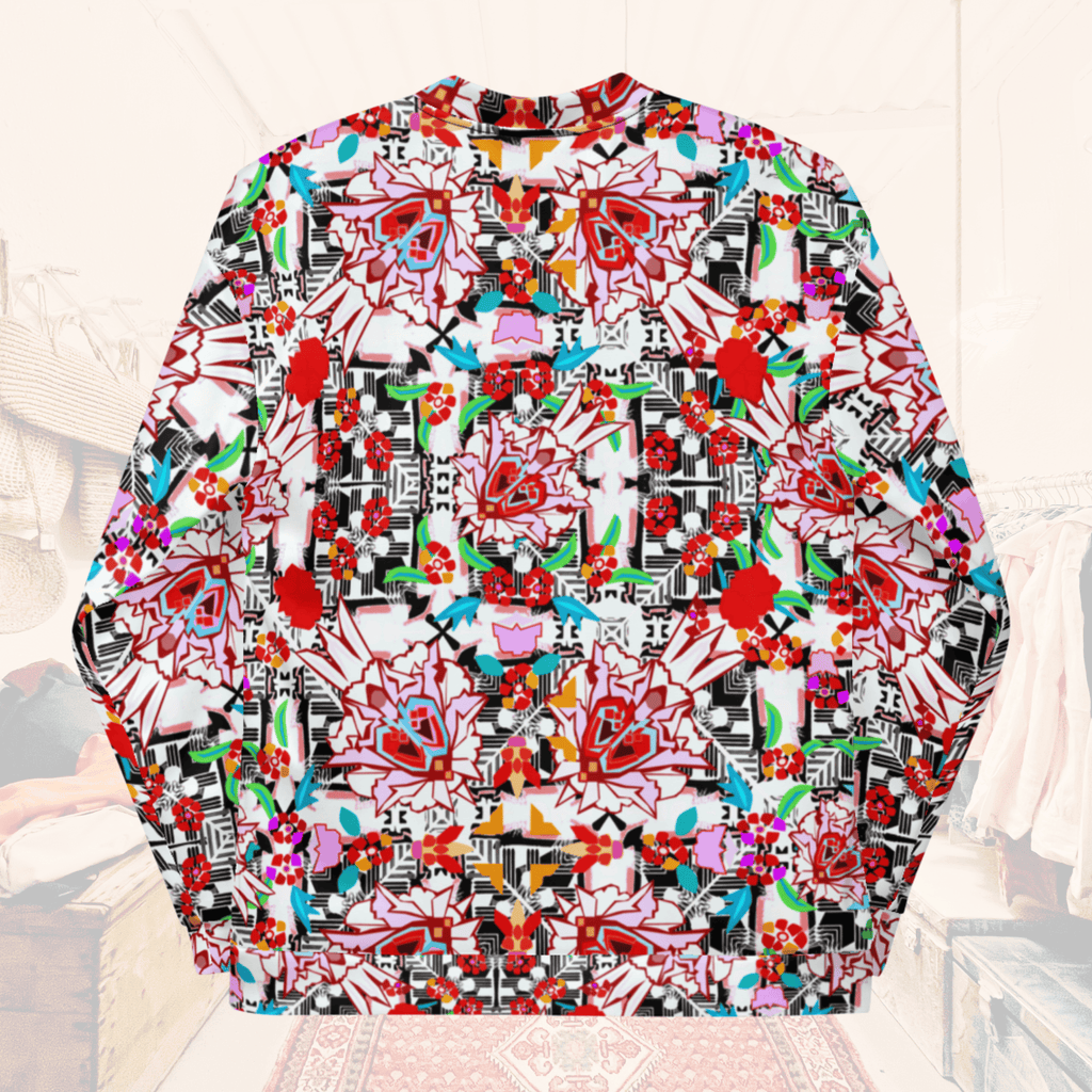 Vibrant Apparel New Zealand CUT-SEW Floral Maze Bomber Jacket | Vibrant Apparel NZ