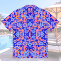 Vibrant Apparel New Zealand CUT-SEW 2XS Tropical Floral Oversized Button Shirt – Lightweight Summer Statement Shirt